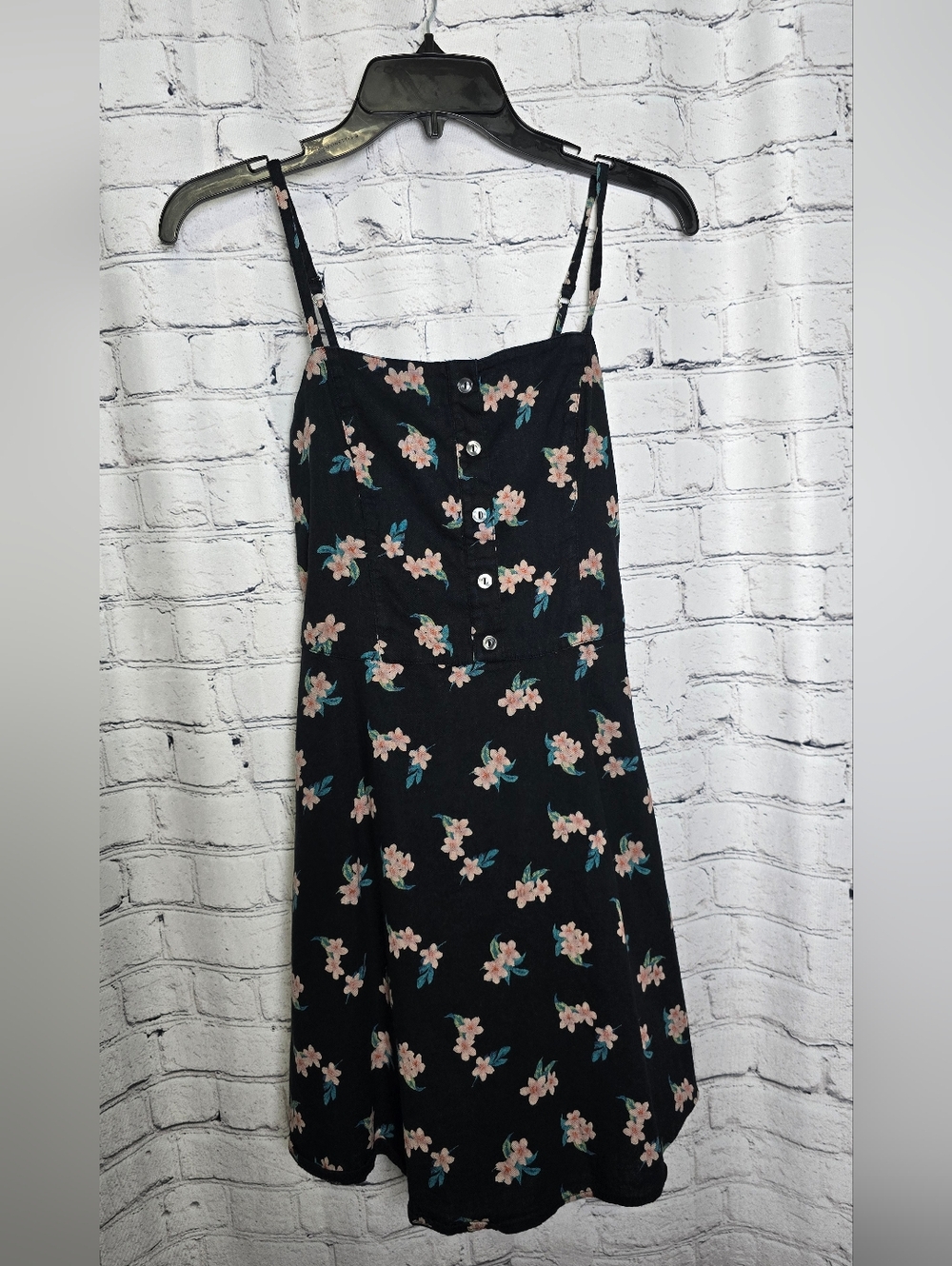 Hollister Women’s Floral Button-Front Linen Blend Sundress Size Small‎
